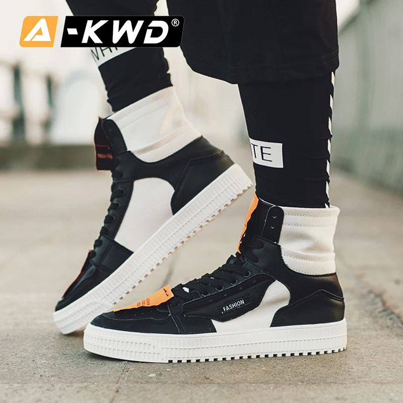 Кроссовки мужские кожаные черные белые коричневые дышащие в Корейском стиле