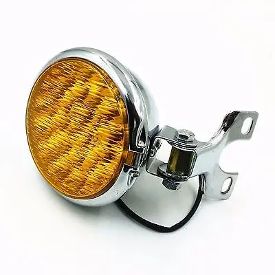 

Amber 5" LED Motorcycle Headlight Cruiser Chopper Bobber CB For Cafe Racer Custom VT