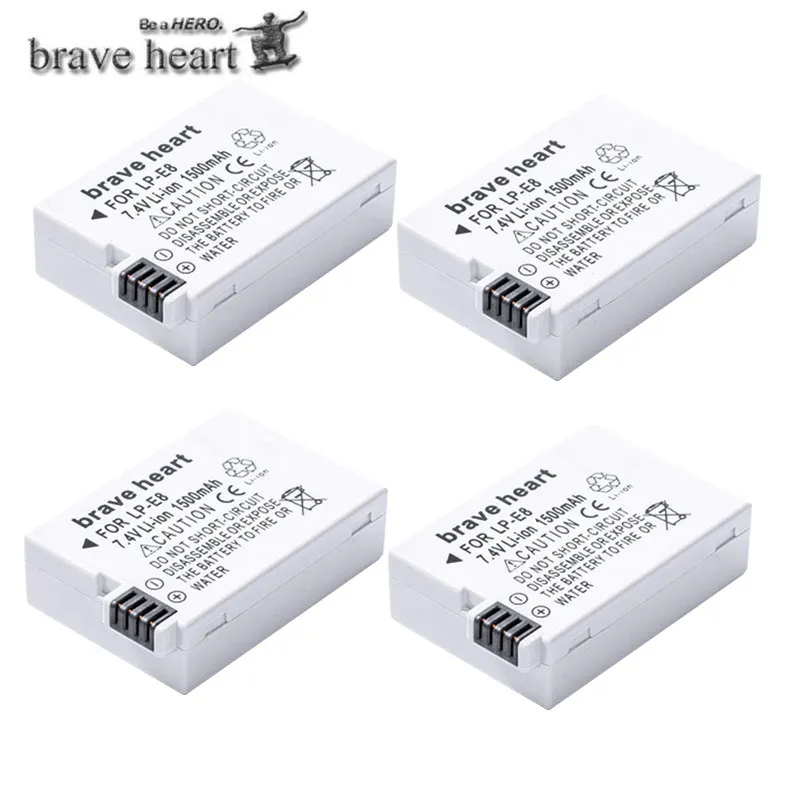 7,4 v 1500mah мА/ч. аккумулятор LP-E8 LP E8 LPE8 Перезаряжаемые Камера Батарея для цифровой однообъективной зеркальной камеры Canon EOS 600D 650D 550D 700D T4i T5i Rebel T2i