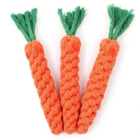 high quality pet dog toy carrot shape rope puppy chew toys teath cleaning outdoor fun training pet playing toy