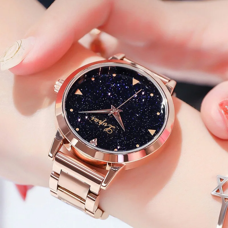 Rose Gold Steel Женское платье часы розовое золото нержавеющая сталь Lvpai бренд Модные женские наручные кварцевые часы в творческом стиле дешевые роскошные часы - Цвет: Rose Gold Steel