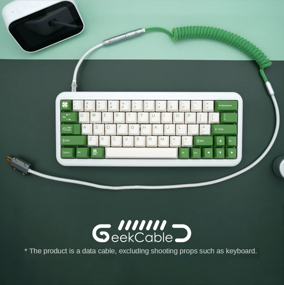 

Geekcable Handmade Customized Mechanical Keyboard Cable for Filco Ninja 2nd Generation for SP Keycap Green Cheese Colorway TypeC