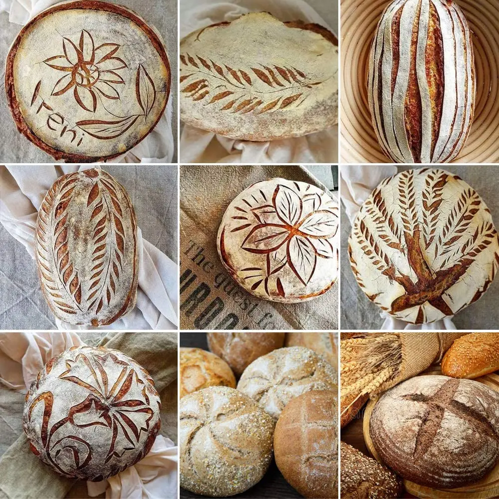 

Hand Crafted Bread Lame with 5 Replaceable Blades, Premium Dough Scoring Tool for Bread Bakers