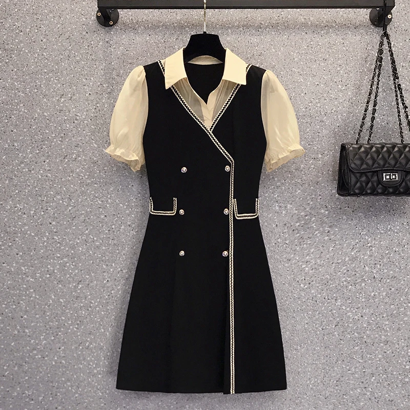 

JSXDHK модные летние женские офисные туфли из органической кожи размера плюс двубортное пальто с перламутровыми пуговицами Лоскутная Ткань с ...