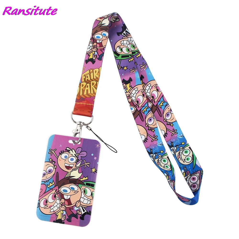 Ransitute R1691 рисунок из мультфильма Креативное ремешок держатель для карт студентов