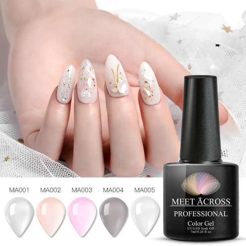 Встречаются по всей 7 мл Желе Гель лак разноцветные Цвета розовый желе био Гели Soak