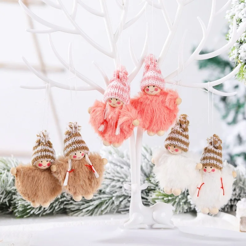 

Рождественские украшения для дома, плюшевый ангел, кукла, Рождественские елочные украшения, рождественский подарок, новогодние украшения, ...