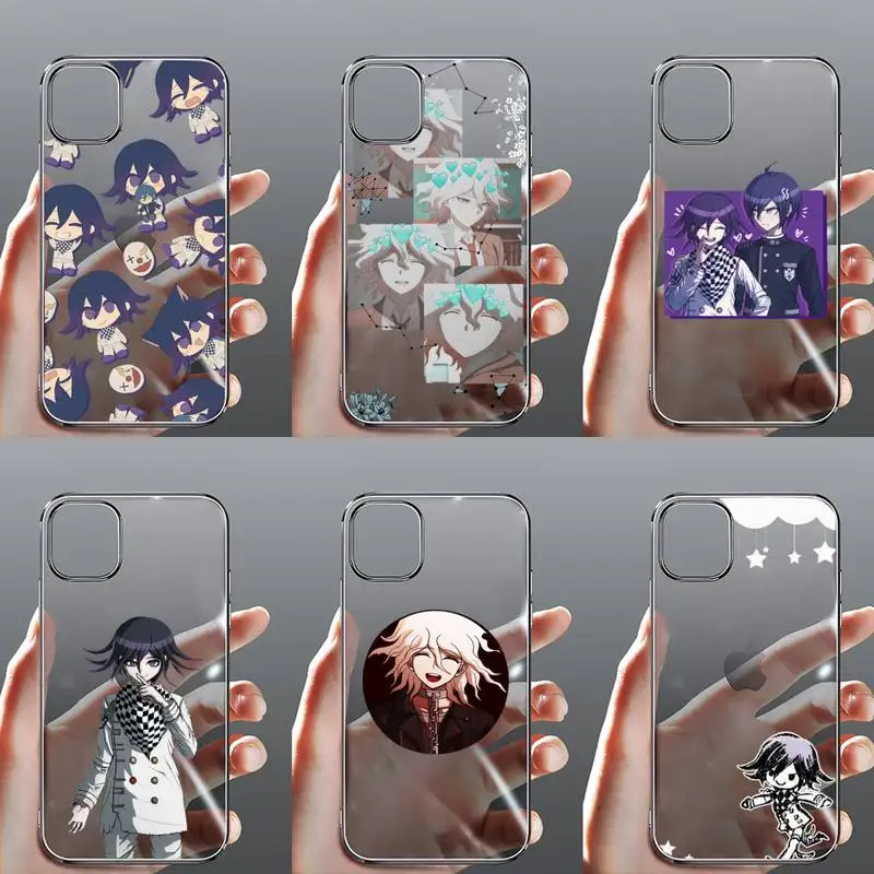 

DANGANRONPA anime cute Phone Case Transparent for iPhone Samsung 11 12 6 7 8 9 30 Pro X Max XR Plus lite