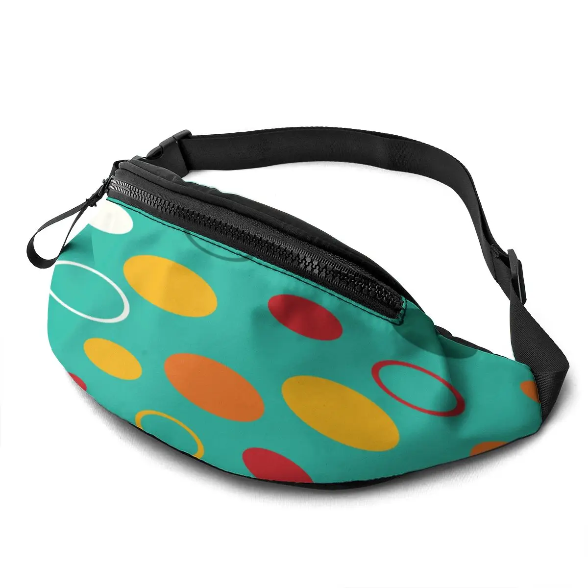 

Fanny Pack for Men Women Colorful Polka Dots Fashion Waist Packs with Adjustable Belt Casual Bag Bum Bags for Travel Sports