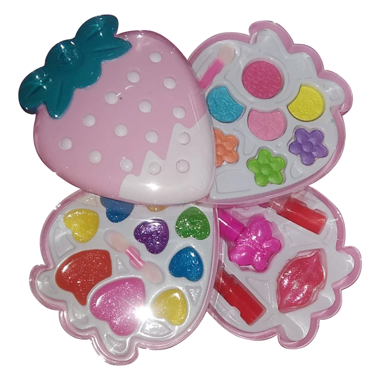 

Girls MakeUp Toy Set Nontoxic Cosmetics Kit Toys Pretend Play Makeup Beauty Toys Accessory For Child Girls Gifts Heathly