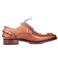 Hubu Manual New Nile Crocodile Leather Men Shoes Male Leather Soles