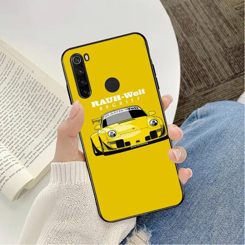 Автомобильный дрейф jdm RWB 911 для Redmi note 8pro 8T 9 6pro 7 7A 6A 8 5plus pro мягкие чехлы Япония