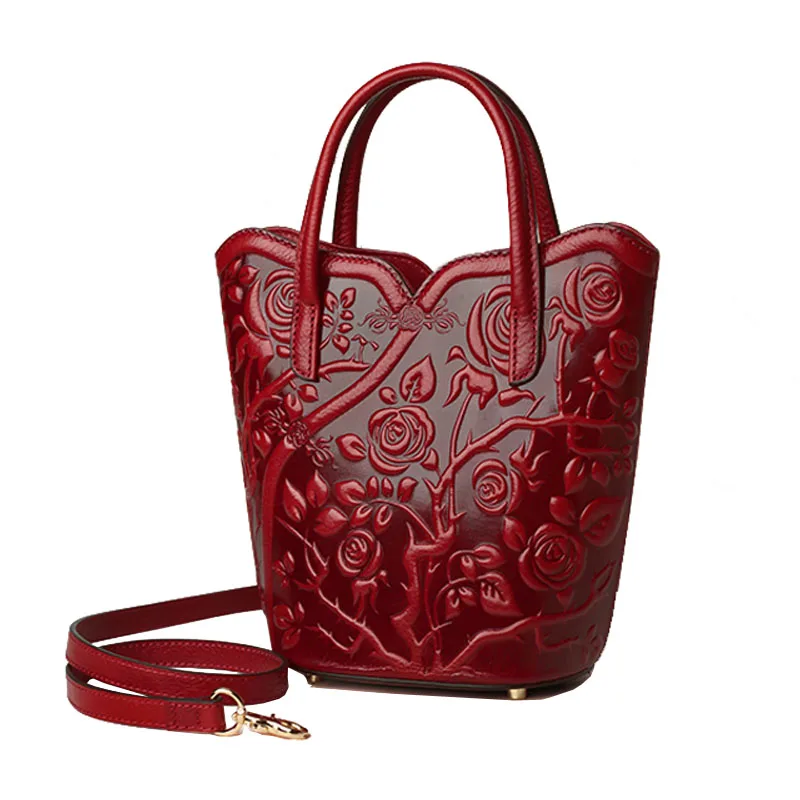 

Women Cowhide Leather Bag Fashion Genuine Leather Bag Luxury Designer Women Leather Bag Female Bag bolsos para mujer Embossed