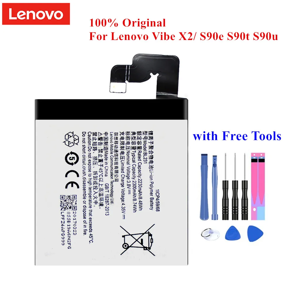 Аккумулятор BL231 для Lenovo Vibe X2 S90 S90u S90e S90t 100% оригинальный аккумулятор с функцией Akku