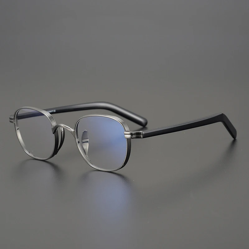 Очки с квадратной титановой оправой для мужчин и женщин винтажные оптические