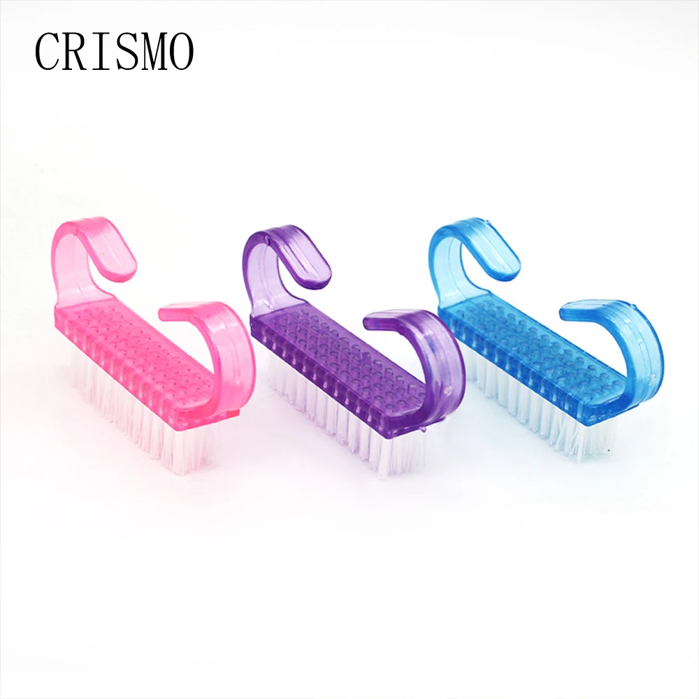 CRISMO Чистящая щетка для ногтей инструмент маникюра педикюра мягкое удаление пыли