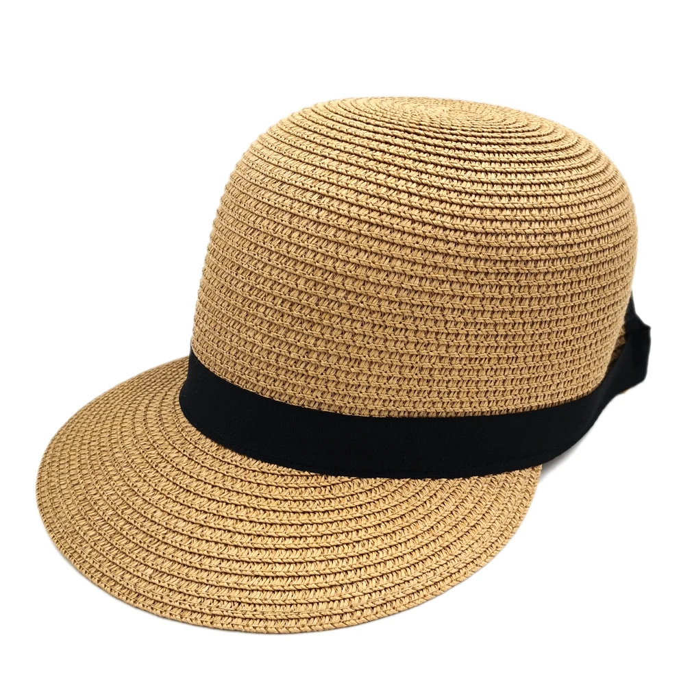 Munng Woman Men Outdoor Summer Beach Party Street Church Sunhat Plastic Straw New Top Fanshion Baseball Cap Adjustable | Аксессуары для