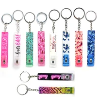 2022 new card gripper keychain acrylic debit credit card grabber key chain ball card extractor plastic clip for long nail woman