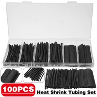 100pcs heat shrink tubing kit tubes wire wrap electrical cable sleeve assortment set durable electric wire connector terminal