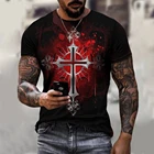 Летняя новая футболка 2021, рубашка с коротким рукавом и блестками, Повседневный дышащий универсальный топ, футболка большого размера с 3D-принтом