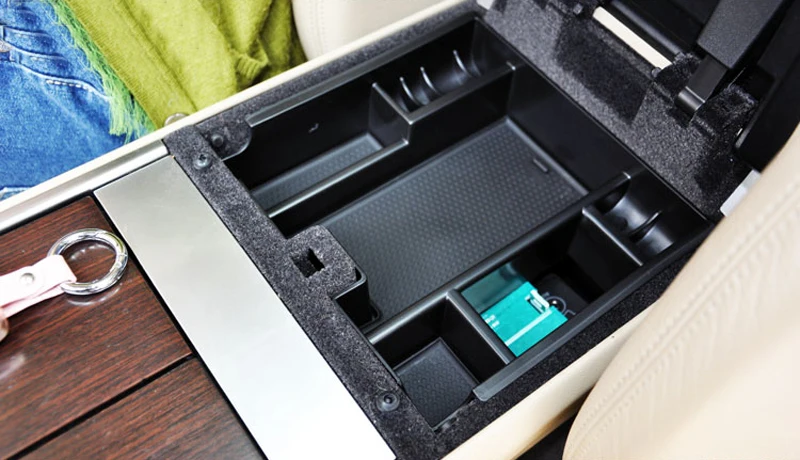 

Car Products Fit for Jaguar XF 2010-2015 Accessories Armrest Tray Armrest Box Secondary Storage Insert 1pcs Interior Parts