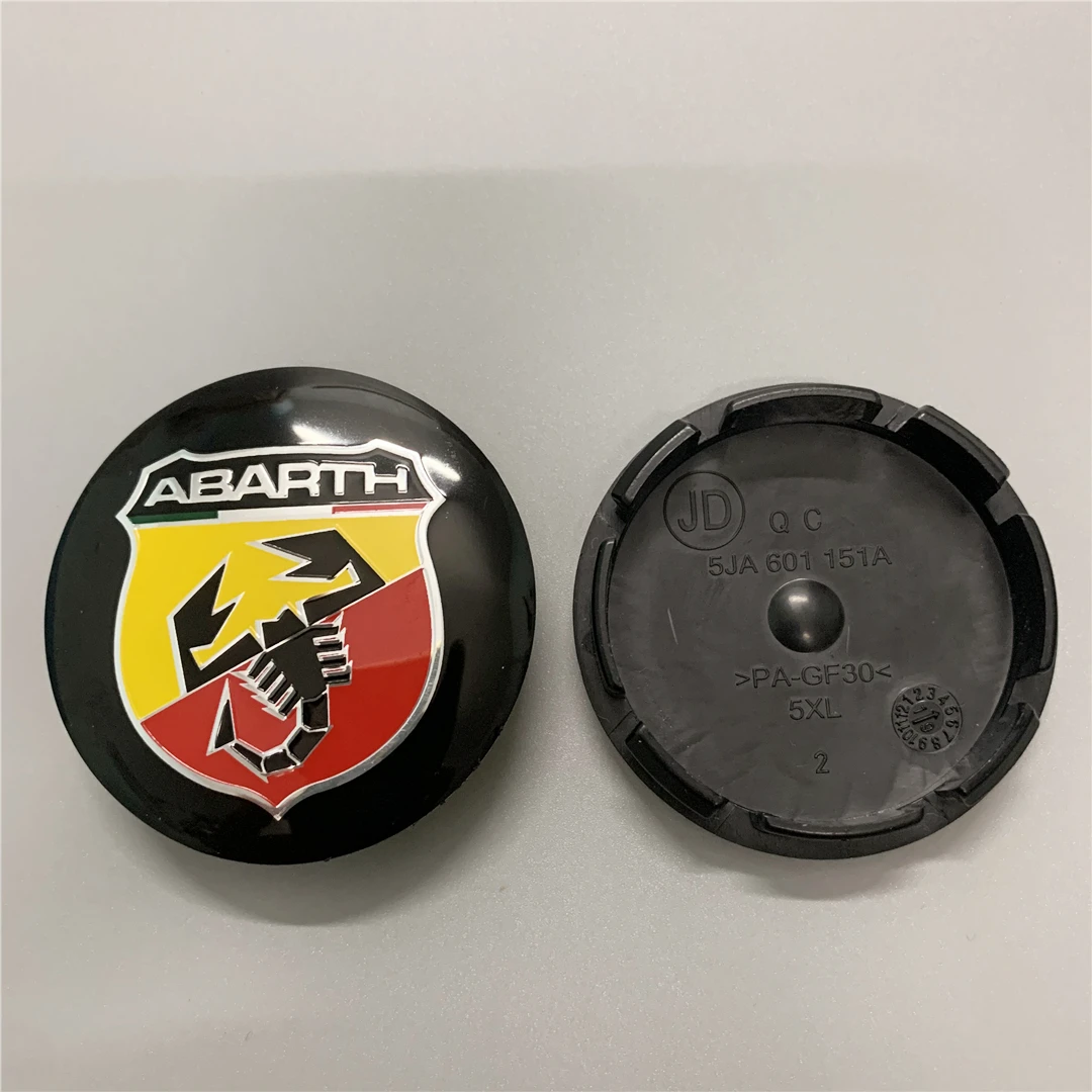 4 шт. 56 мм эмблема скорпиона Центральная крышка колеса автомобиля для Abarth Fiat 500 Punto