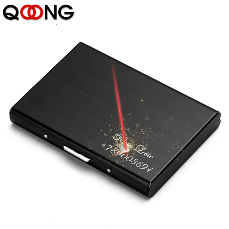 Заказная надпись черный Водонепроницаемый для мужчин и женщин бизнес кредитной