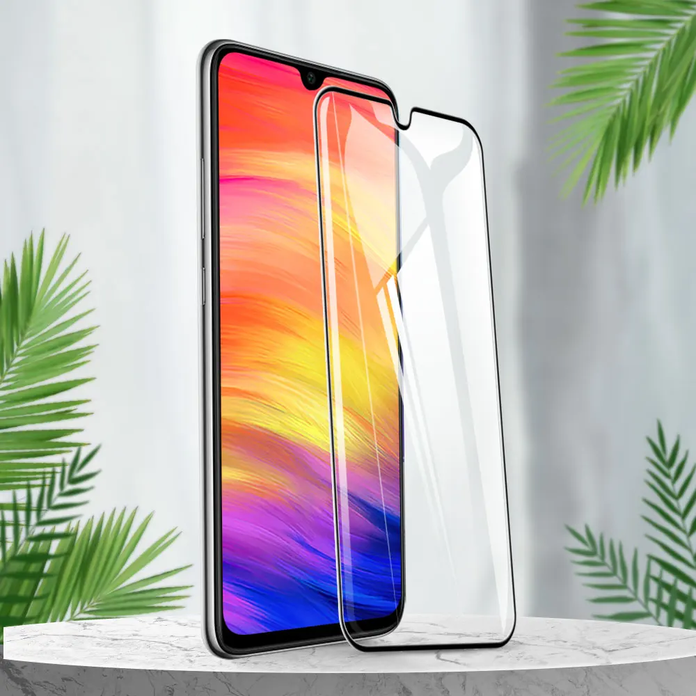 3 шт. закаленное стекло для Xiaomi Redmi note 7 MiA3 5 Полное покрытие Защита экрана Note 8 6A 7A 8Pro