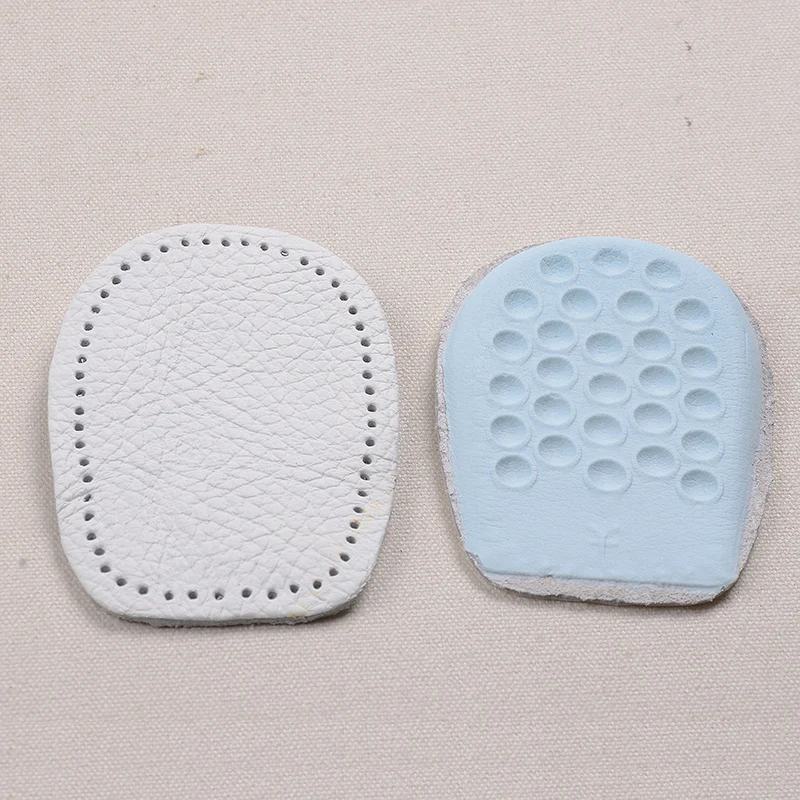Genuine Leather  Shoes Pads Cushion Heel Cup Insoles Massager Inserts Heel Pain Spur Latex for Men and Women Shoes