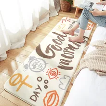 Bedroom carpet thick lamb wool childrens room bedside mats living room sofa anti-slip mat washable door mat 60x180