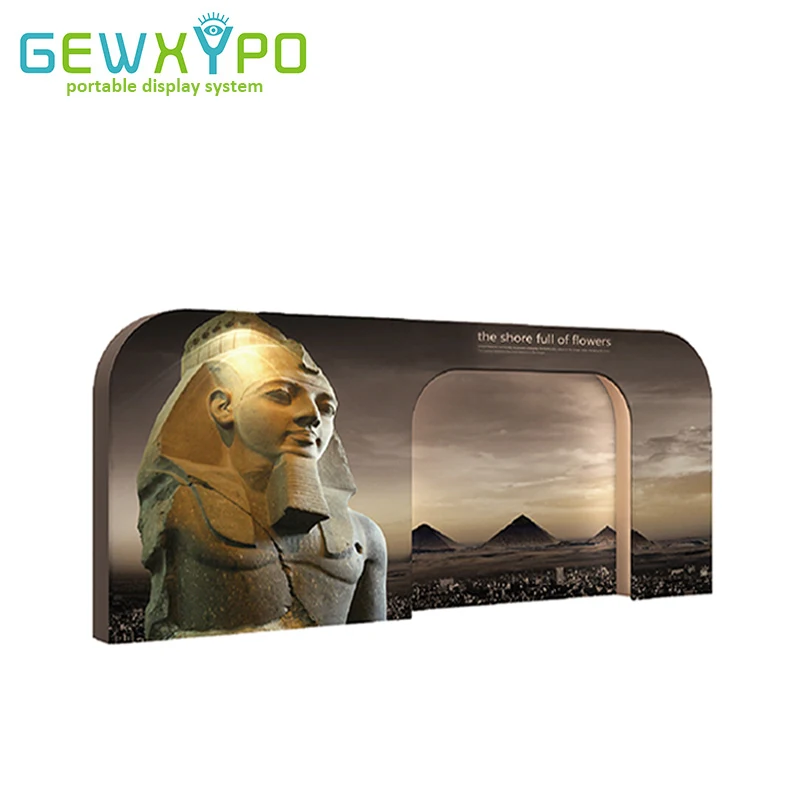 20ft High Quality Square Concave Easy Fabric Backdrop With Graphics Printing Tension Banner Advertising Display Wall | Дом и сад