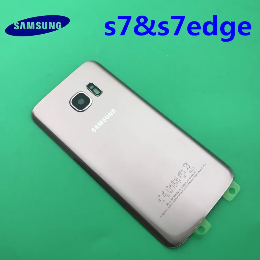Сменная оригинальная задняя панель стеклянная Задняя для Samsung Galaxy s7 G930 S7 edge G935