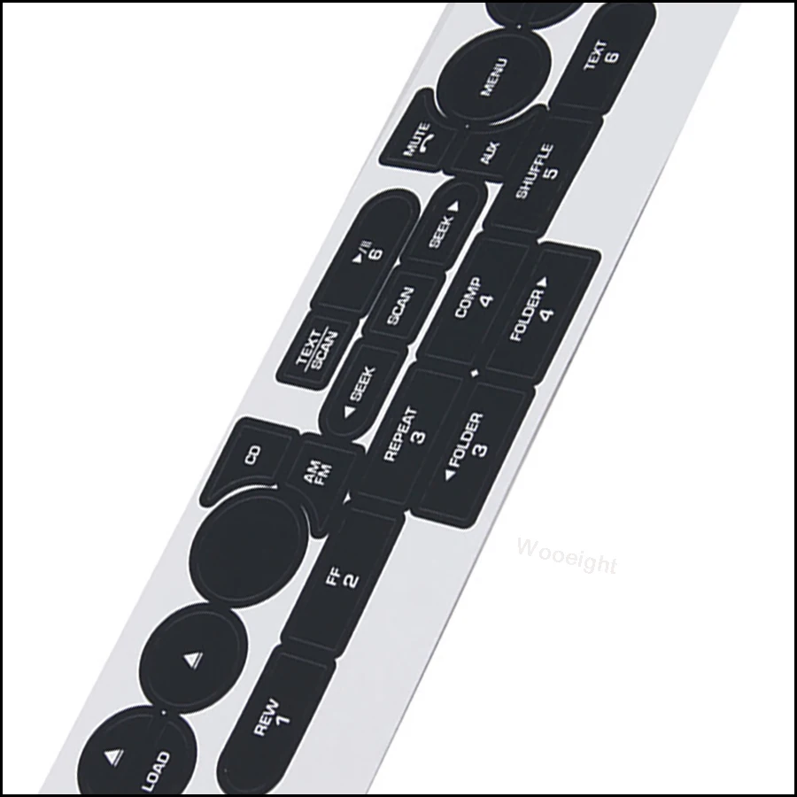 Автомобильные мультимедийные наклейки Wooeight 1 комплект кнопки для радио