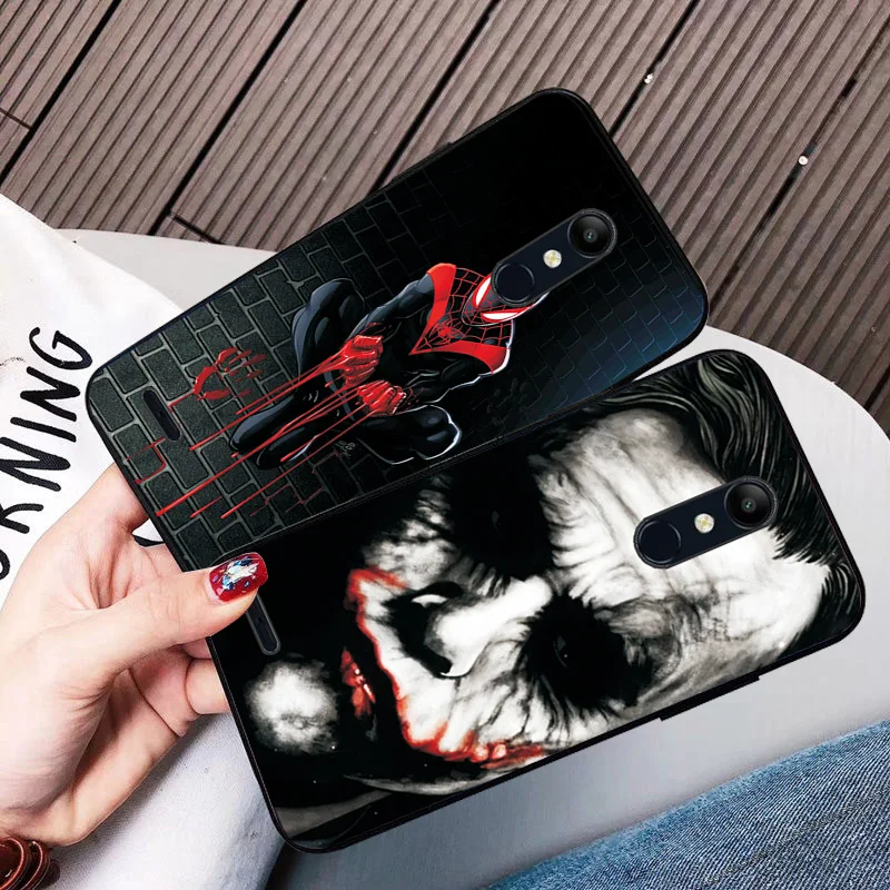 Cute Fashion Phone Case For LG K8 K7 K4 Black TPU Back Cover For LG K8 K10 K40 Case Bumper For LG K12 Plus LG X4