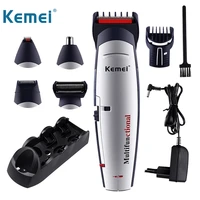 kemei 5 in 1 hair clippers male beard shaver body grooming trimmer cordless shaving barber pro machines multifunctional mower