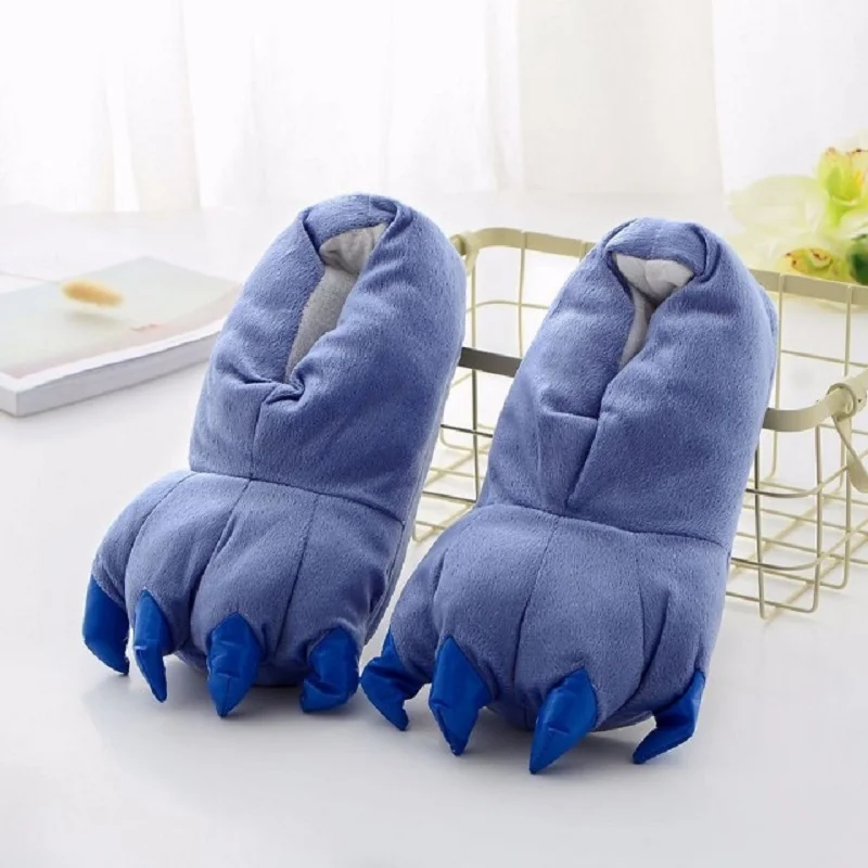 Фланелевые зимние женские и мужские плюшевые тапочки с героями мультфильмов