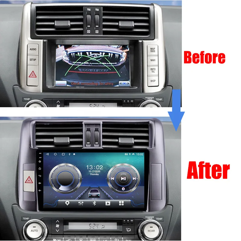 Car Audio Navigation Stereo Carplay DVR 360 Birdview Around 4G Android System For TOYTOA Prado LC150 2009~2021 Car Audio Navigation Stereo Carplay DVR 360 Birdview Around 4G Android System For TOYTOA Prado LC150 2009~2021