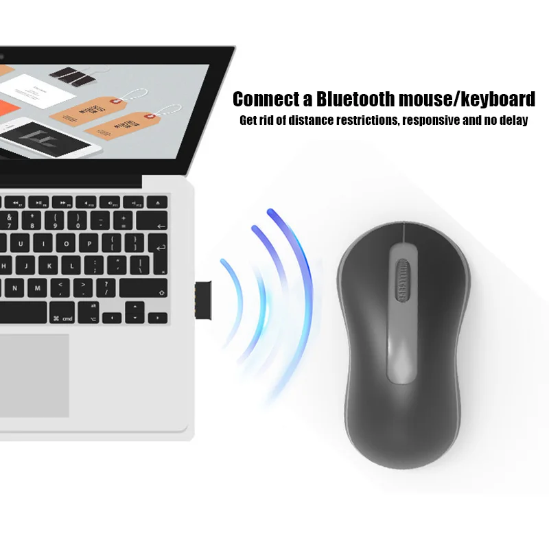 Беспроводной защитный Мини-ключ USB Bluetooth 5 0 разъем адаптера для компьютера