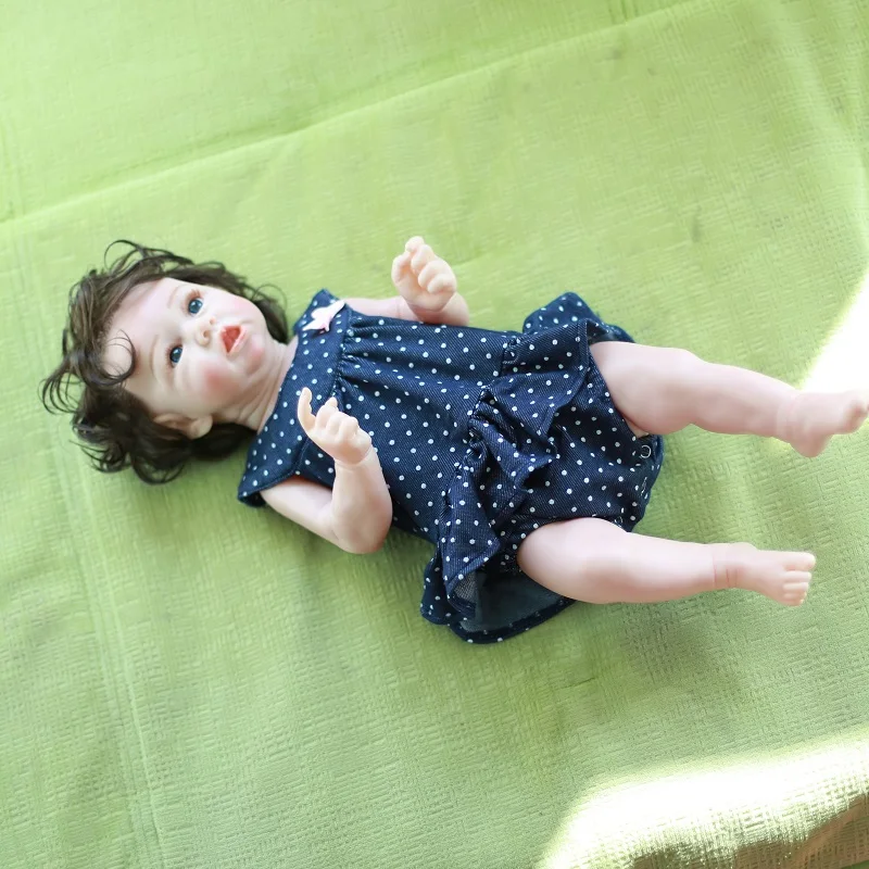 

Bebe Reborn Baby Doll 55CM All Silicone Baby Realistic Lifelike Girl and Boy Toys Christmas Gift Kids Toy Doll for Grils