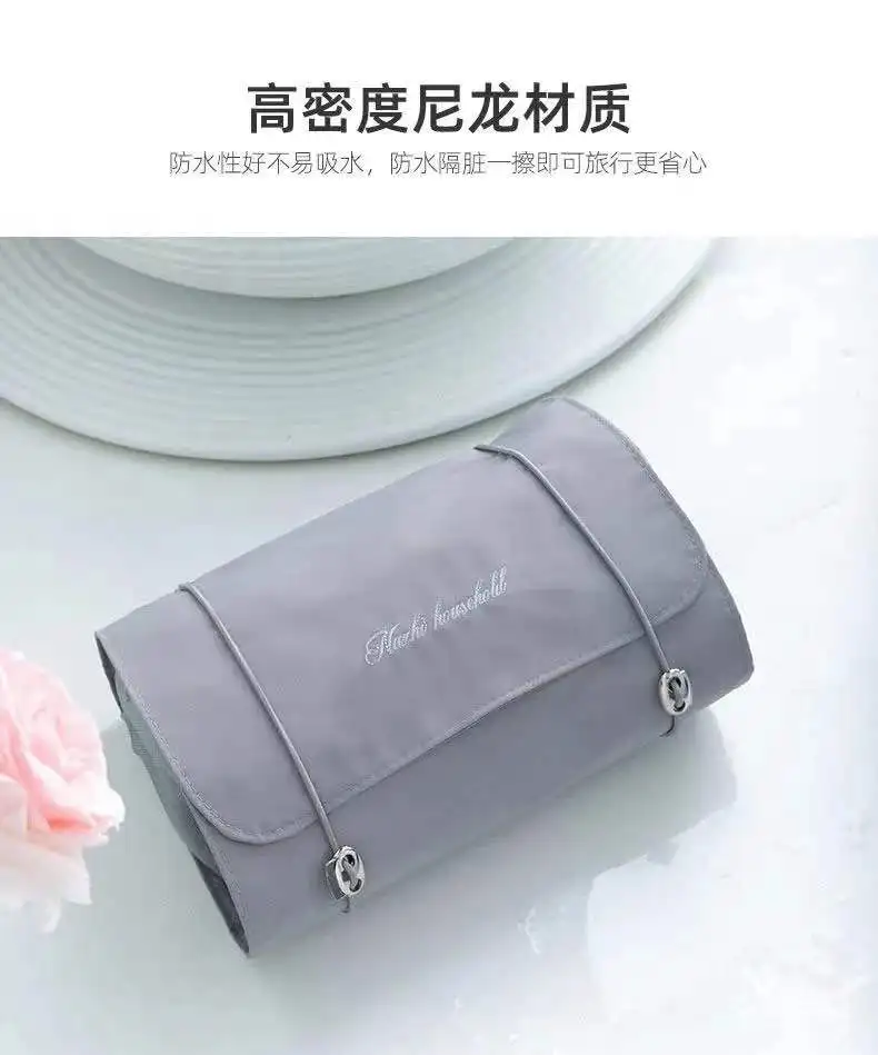 

The new 2021 web celebrity makeup bag portable removable carry out large capacity ms folding travel toiletry bags cosmetic bag