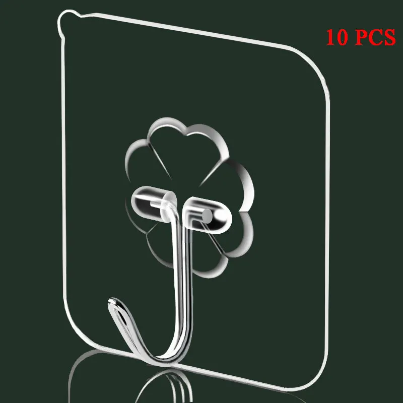 10 шт. универсальные прозрачные липкие крючки для стен | Дом и сад