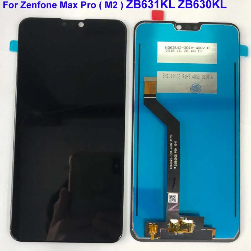 ЖК дисплей 6 26 дюйма для Asus ZenFone Max Pro ( M2) ZB631KL сенсорная панель дигитайзер экрана в