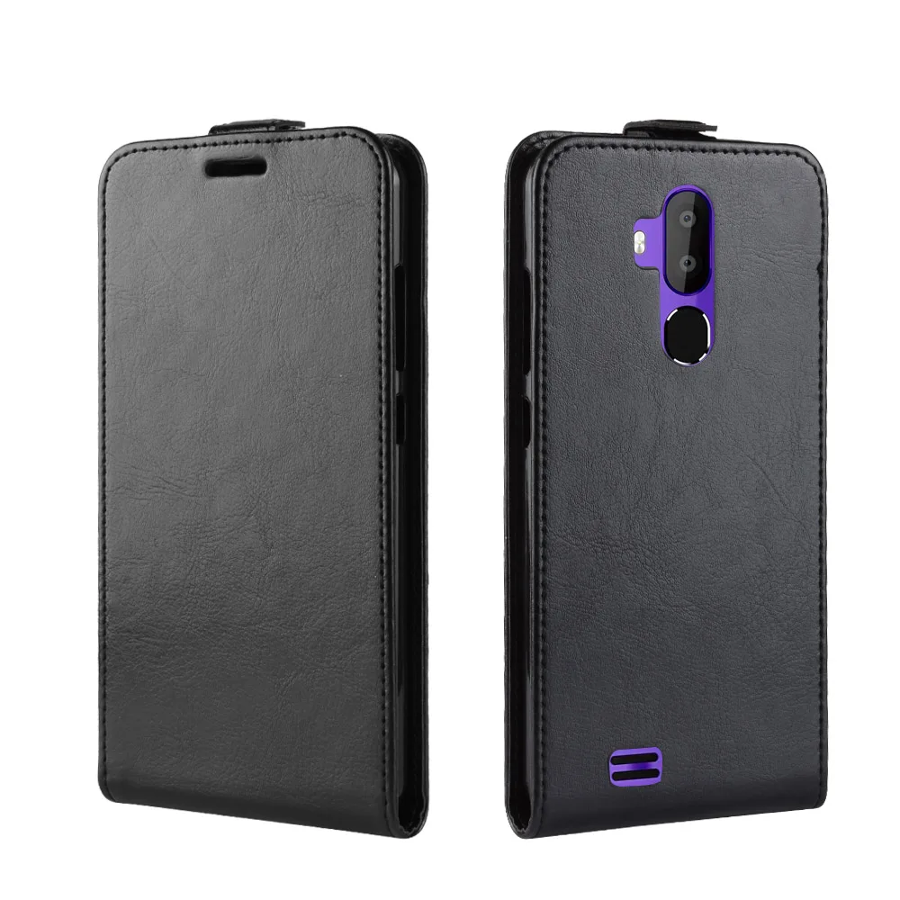Для Oukitel C12 Pro Чехол на c12 pro флип силиконовый PU кожаный бумажник вверх и вниз