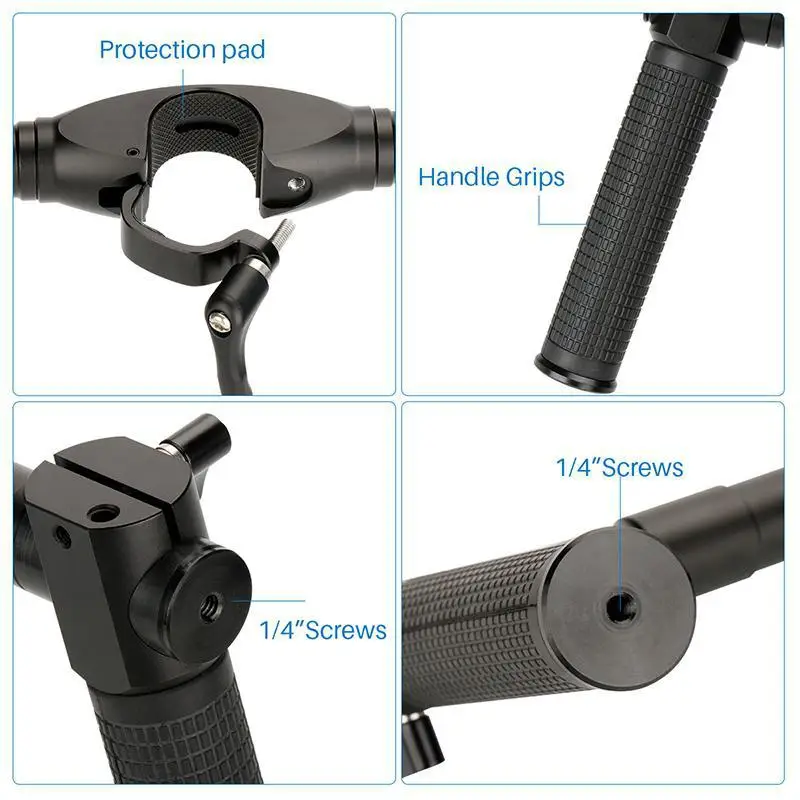 AgimbalGear двойной ручной карданный Стабилизатор камеры для Dji Ronin S SC выдвижная ручка ручки рукоятка Крепление камеры аксессуары