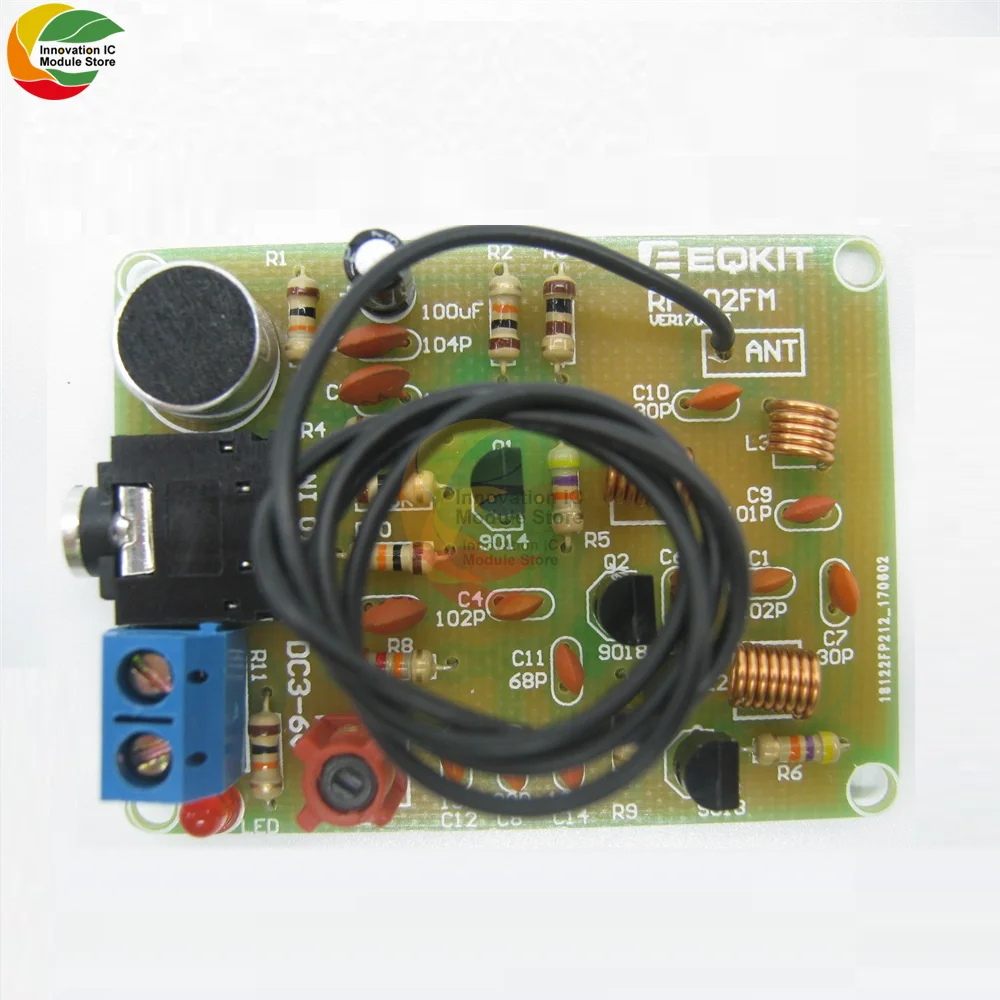

Беспроводной FM-модуль передатчика, набор «сделай сам», 88-108 МГц, электронный микрофон, стерео детали, регулируемый постоянный ток, 3 в, 6 в