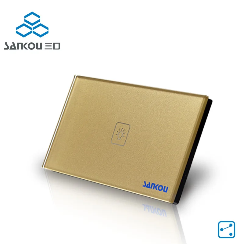 Американский стандарт 118 мм 1/2/3 Gang 2 Way Smart Touch Switch огнестойкая панель переключателя
