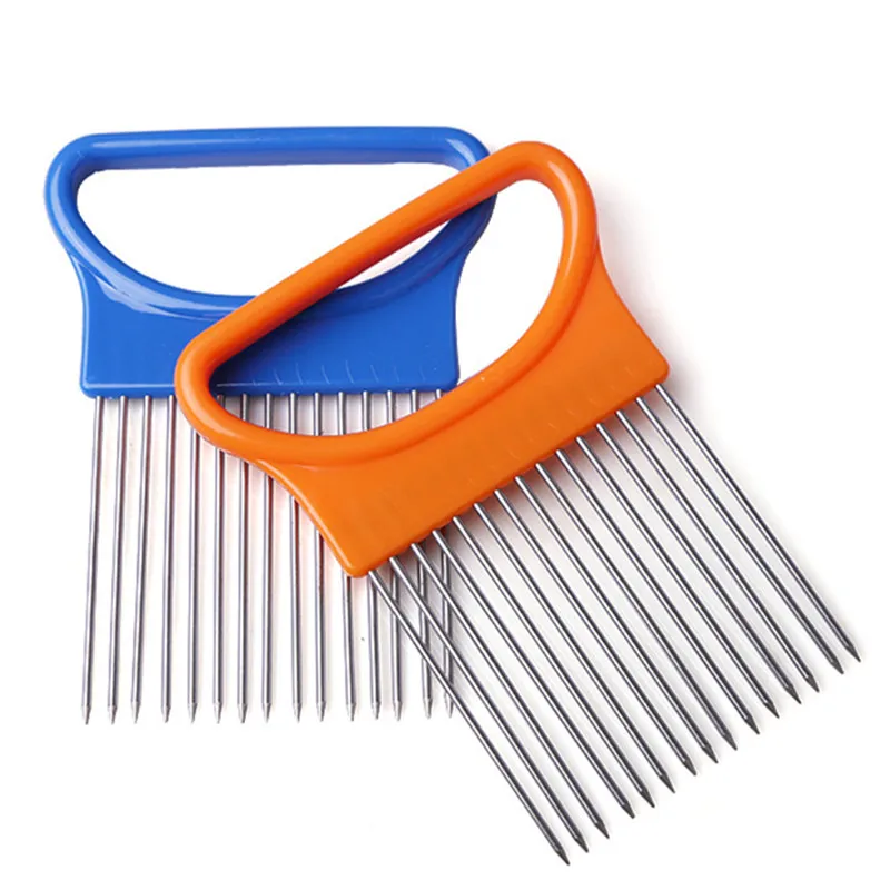 Резак из нержавеющей стали для нарезки лука держатель томатов и овощей