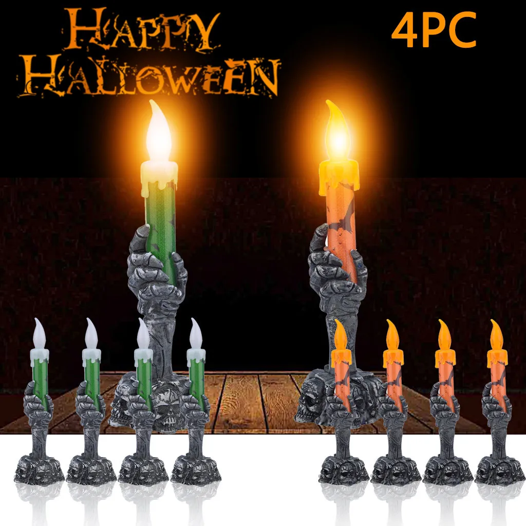 Скелетный ручной светильник в виде черепа на Хэллоуин декоративные вечерние