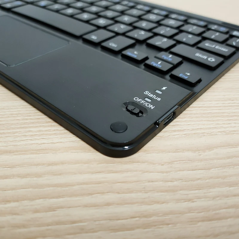 Bluetooth Беспроводной клавиатура для iOS и Android трекпад Русский Арабский Тайский