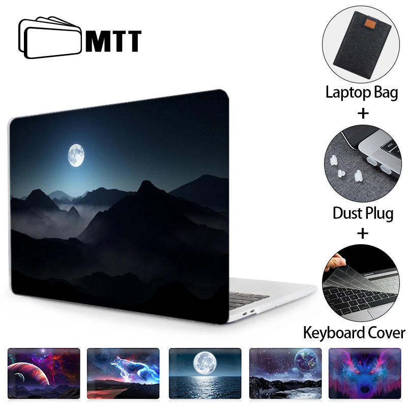 Чехол для ноутбука MTT Macbook Air Pro Retina 11 12 13 15 16 дюймов с сенсорной панелью Жесткий A1989